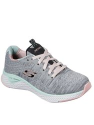 Girls Solar Fuse Brisk Escape Lace Up Sneaker - Gray/Mint