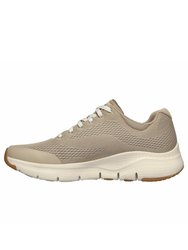 Mens Arch Fit Sports Sneaker - Taupe