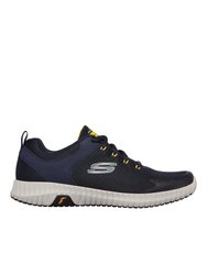 Mens Elite Flex Prime Take Over Sneakers - Navy/Yellow