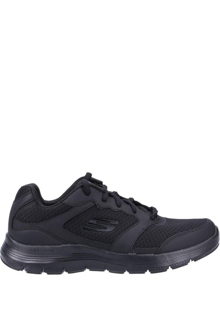 Mens Flex Advantage 4.0 Leather Sneakers - Black