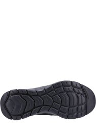 Mens Flex Advantage 4.0 Leather Sneakers - Black