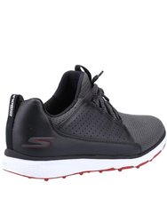 Mens Go Golf Mojo Elite Leather Sneakers - Black/Red