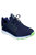 Mens Go Golf Mojo Elite Leather Spikeless Golf Shoes (Navy/Lime Green) - Navy/Lime Green