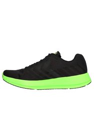 Mens Go Run Razor + Sneakers - Black/Green