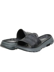 Mens Go Walk 5 Surfs Out Sliders - Black/Gray