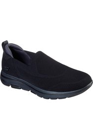 Mens Gowalk 5 Ritical Sneakers - Black/Charcoal - Black/Charcoal