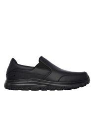 Mens Leather Flex Advantage SR - Bronwood Slip On Shoes - Black