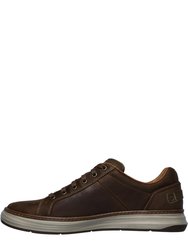 Mens Moreno Winsor Oiled Leather Casual Shoes - Chestnut Brown