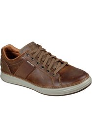 Mens Moreno Winsor Oiled Leather Casual Shoes - Chestnut Brown - Chestnut Brown