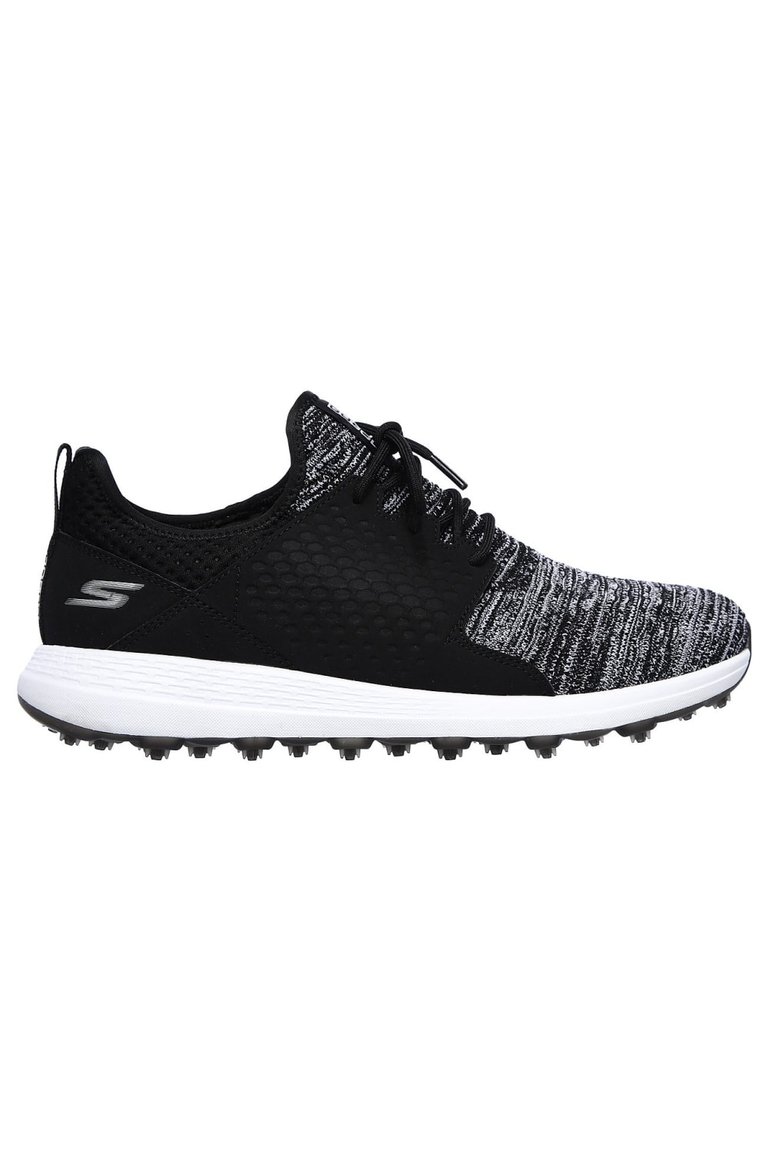 Mens Spikeless Golf Shoes - Black/White