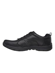 Occupational Mens Hobber Frat Slip Resistant Lace Up Work Shoes - Black