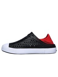 Skechers Boys Guzman Steps Shoes (Black/Red)