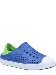 Skechers Boys Guzman Steps Shoes (Blue/Lime Green) - Blue/Lime Green