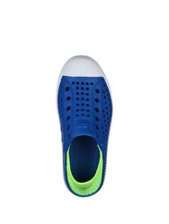 Skechers Boys Guzman Steps Shoes (Blue/Lime Green)