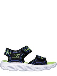 Skechers Boys Hypno-Flash 3.0 Sandal (Black/Lime Green)