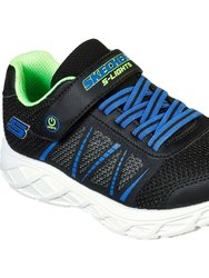 Skechers Boys S Lights Dynamic Flash Sneakers (Black/Lime Green) - Black/Lime Green