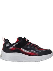 Skechers Boys Skech-Air Dual Sneakers (Black/Red)