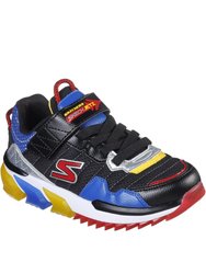 Skechers Boys Skech-Jetz Sneaker (Black/Multicolored) - Black/Multicolored