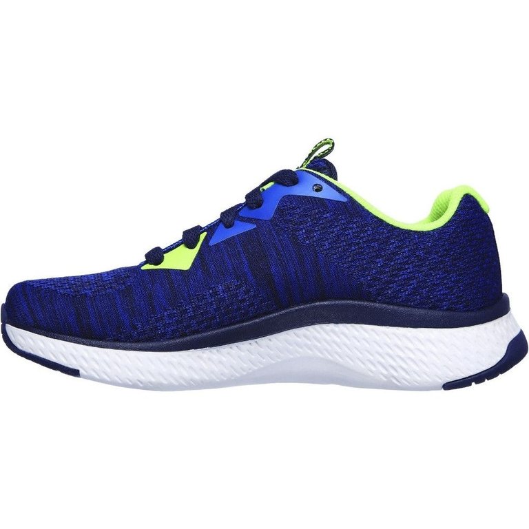 Skechers Boys Solar Fuse Kryzik Sneakers (Blue/Navy/Lime Green)