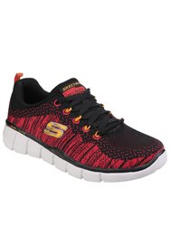 Skechers Childrens/Boys Equalizer 2.0 Perfect Game Memory Foam Lace Up Sneakers (Black/Red) - Black/Red