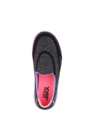 Skechers Childrens Girls Go Walk 4 Awesome Ombres Slip On Shoes (Black/Multi)