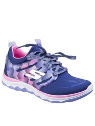 Skechers Childrens Girls SK81560L Diamond Runner Sports Shoes/Trainers (Navy Hot Pink) - Navy Hot Pink