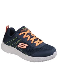 Skechers Childrens/Kids Burst Second Wind Memory Foam Lace Up Trainers/Sneakers (Navy/Orange) - Navy/Orange