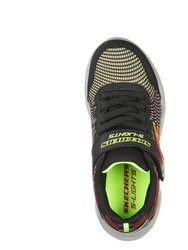 Skechers Childrens/Kids Erupters IV Sneakers (Black/Lime Green)