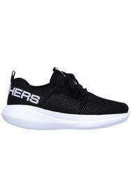 Skechers Childrens/Kids Go Run Fast Valor Sneakers (Black/White)