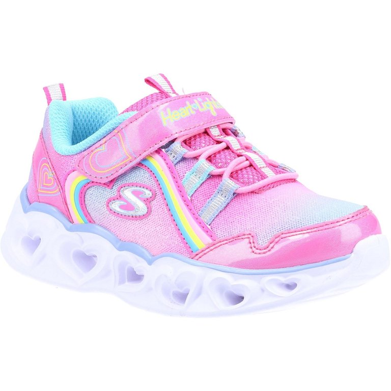 Skechers Childrens/Kids Lux Rainbow Sneakers (Pink/Multicolored) - Pink/Multicolored