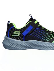 Skechers Childrens/Kids S Lights Twisty Brights Sneakers (Blue/Lime Green)