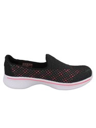 Skechers Childrens/Kids SK81118L Go Walk 4 Kindle Slip On Trainers/Sneakers (Black/Hot Pink)