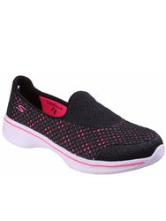 Skechers Childrens/Kids SK81118L Go Walk 4 Kindle Slip On Trainers/Sneakers (Black/Hot Pink) - Black/Hot Pink