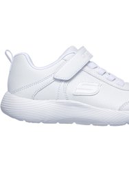 Skechers Girls Dyna-Lite School Sprints Sneaker (White)