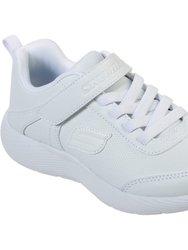 Skechers Girls Dyna-Lite School Sprints Sneaker (White) - White