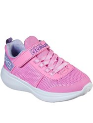 Skechers Girls Go Run Fast Sneakers (Pink/Lavender Purple) - Pink/Lavender Purple