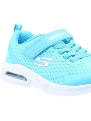 Skechers Girls Microspec Max Sneakers (Aqua Blue) - Aqua Blue