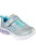 Skechers Girls Sweetheart Lights Spells Shimmer Sneakers (Gray/Light Blue) - Gray/Light Blue