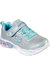 Skechers Girls Sweetheart Lights Spells Shimmer Sneakers (Gray/Light Blue) - Gray/Light Blue