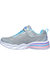 Skechers Girls Sweetheart Lights Spells Shimmer Sneakers (Gray/Light Blue)