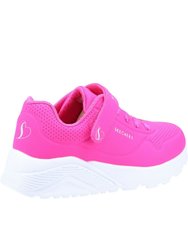 Skechers Girls Uno Lite Sneakers (Hot Pink)