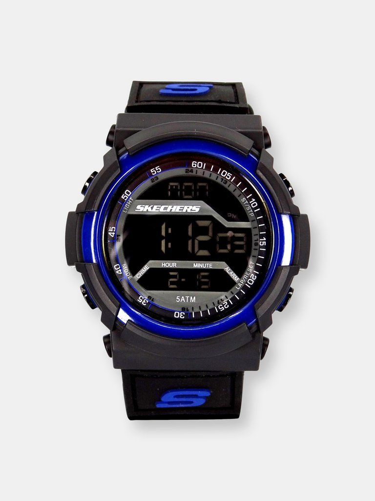 menneskemængde Undtagelse Udfordring Skechers Black Watch SR1032 Flournoy Sport Digital Display, 24 Hour Time,  Back Light, Stopwatch, Alarm Black | Verishop