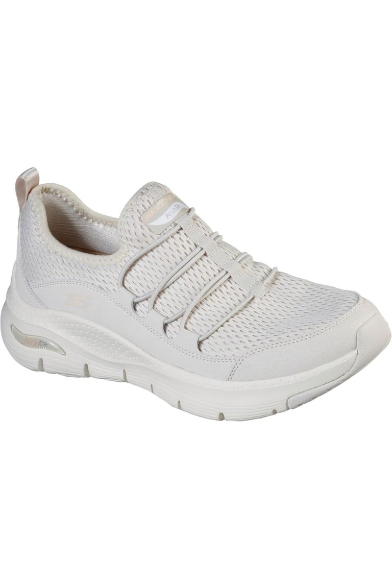 Womens/Ladies Arch Fit Lucky Thoughts Sneaker - Natural - Natural