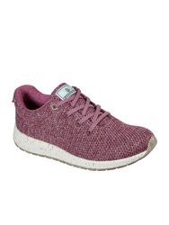 Womens/Ladies Bobs Earth Sneakers - Raspberry - Raspberry