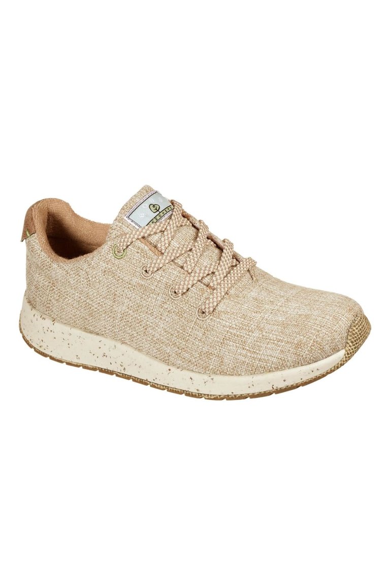 Womens/Ladies Bobs Earth Sunset Peace Sneakers (Beige) - Beige