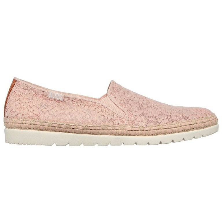 Womens/Ladies Bobs Flexpadrille 3.0 Summer Siesta Espadrilles - Light Pink