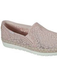 Womens/Ladies Bobs Flexpadrille 3.0 Summer Siesta Espadrilles - Light Pink