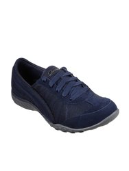 Womens/Ladies Breathe Easy Weekend Wishes Suede Sneaker (Navy/Charcoal) - Navy/Charcoal