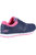 Womens/Ladies Elite 3 Grand Leather Sneakers (Navy/Pink)