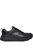 Womens/Ladies Elite Step Up Leather Sneakers - Black